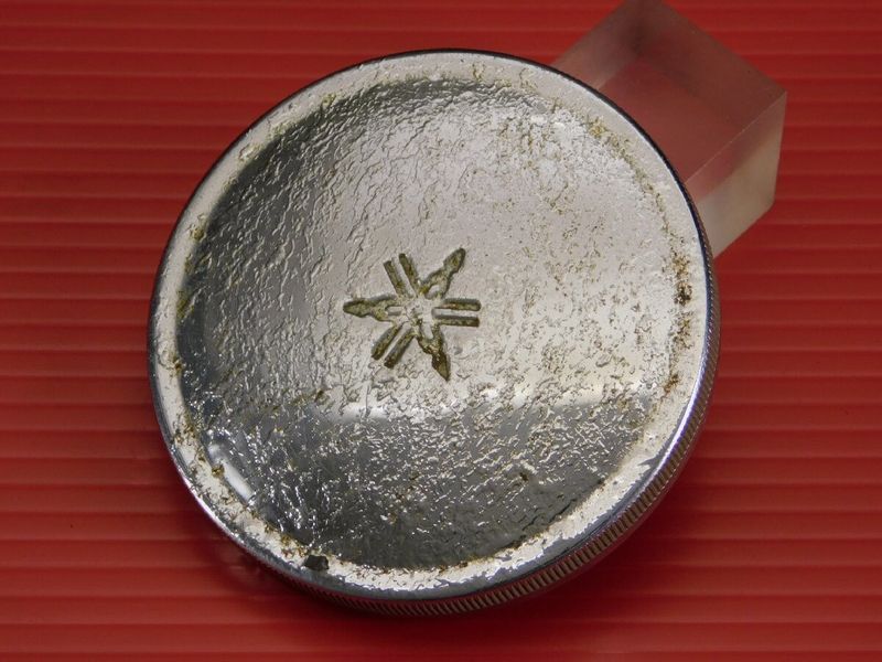 Yamaha genuine used parts 0[Rating A] Vintage DS5-E, rare, genuine, fuel, gasoline tank cap, YAMAHA, tuning fork mark, DS5, DS5E - görsel 8