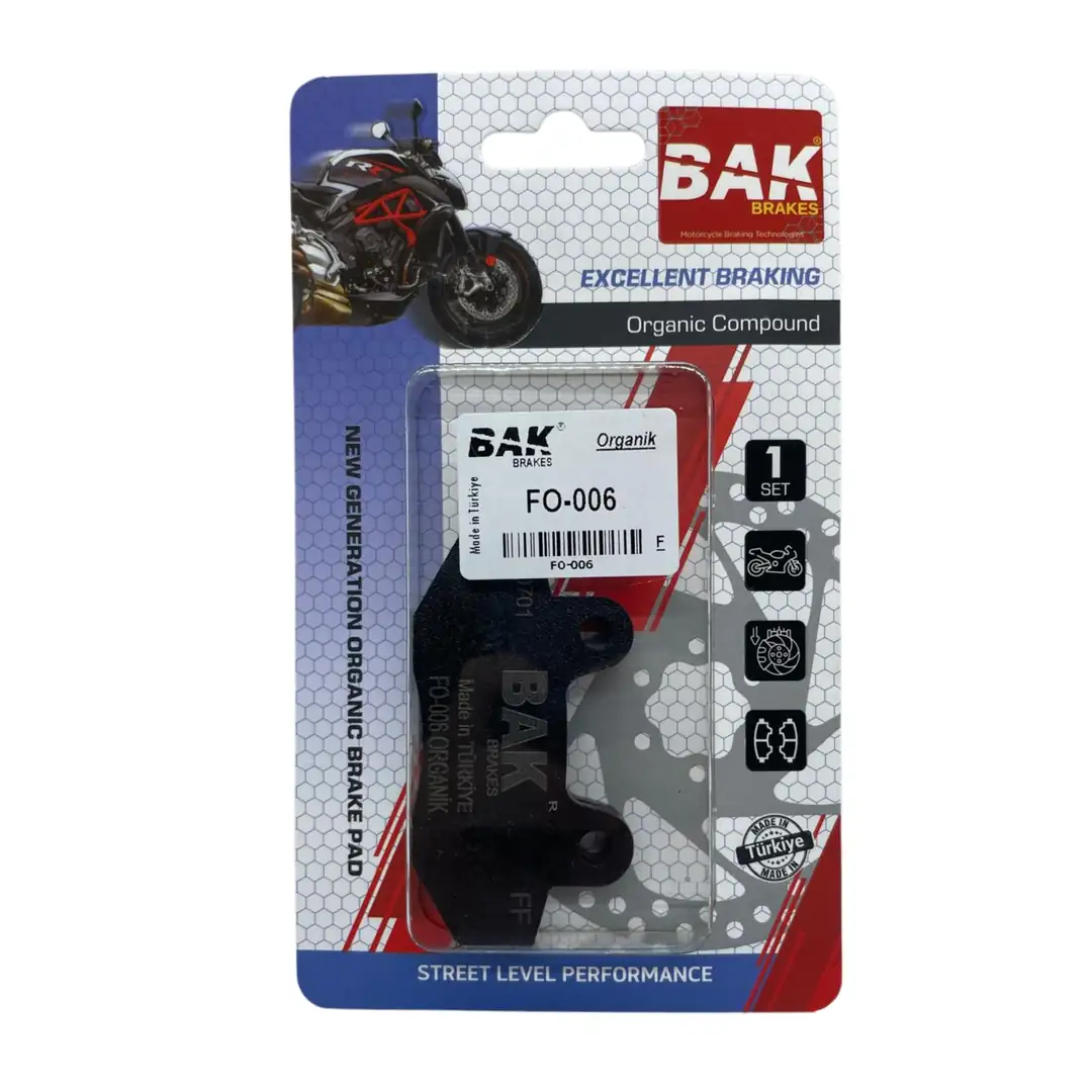 BAK BRAKES FO-006 Organik Fren Balata Seti (ÖN)