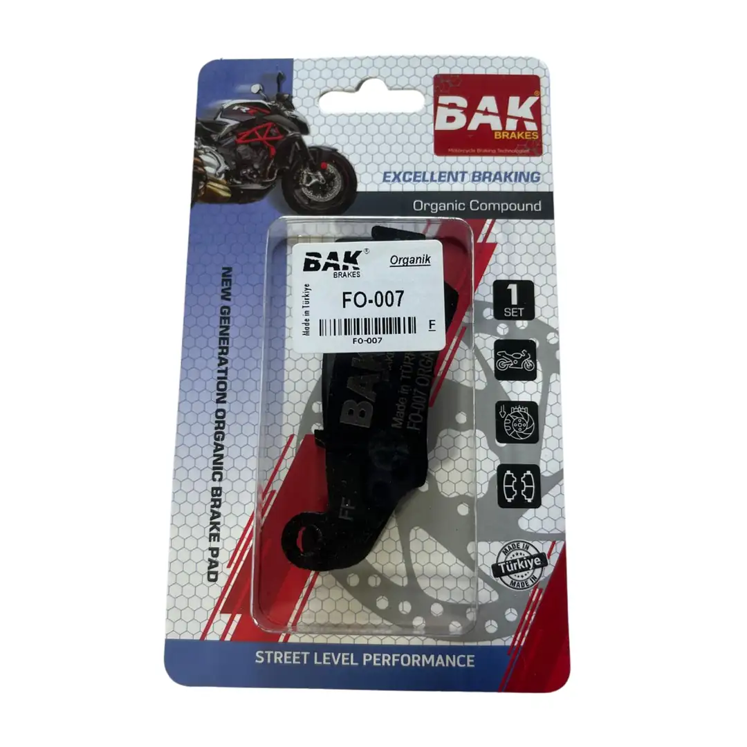 BAK BRAKES FO-007 Organik Fren Balata Seti (ÖN)
