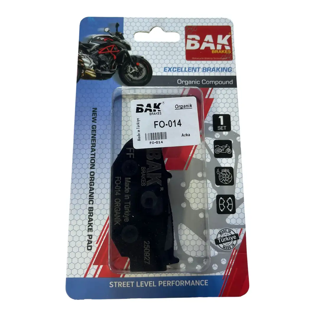 BAK BRAKES FO-014 Organik Fren Balata Seti (ARKA)