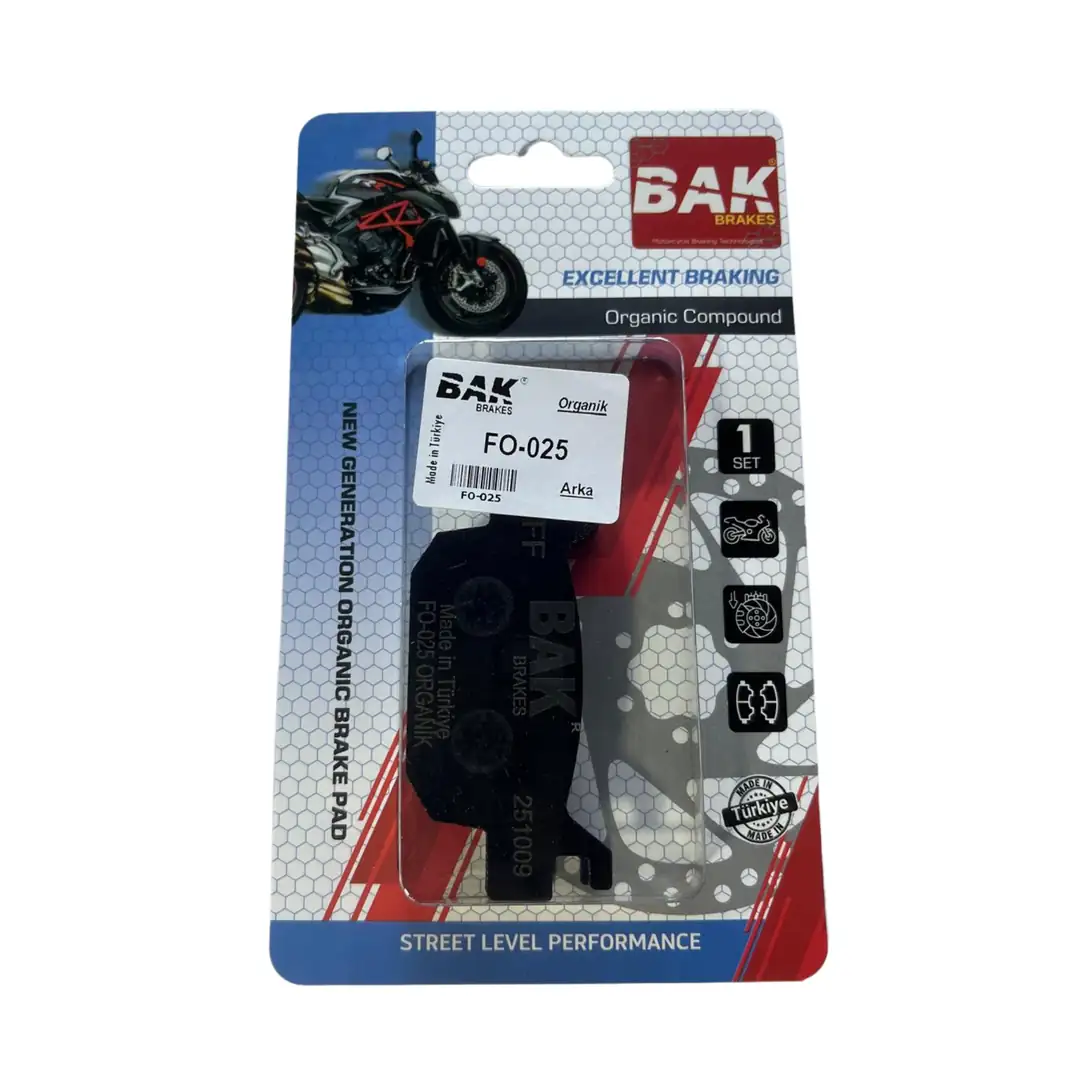 BAK BRAKES FO-025 Organik Fren Balata Seti (ARKA)