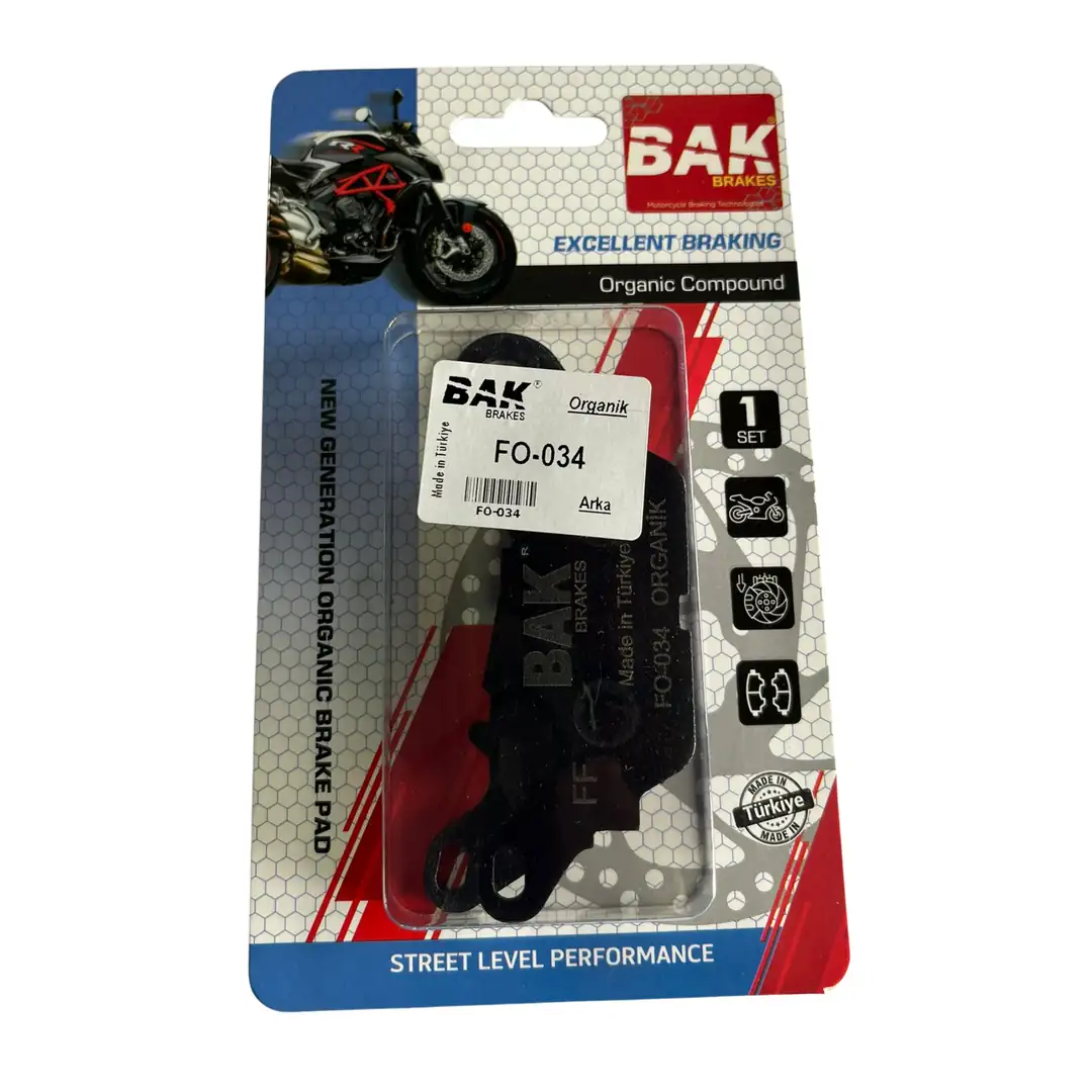 BAK BRAKES FO-034 Organik Fren Balata Seti (ÖN ARKA)