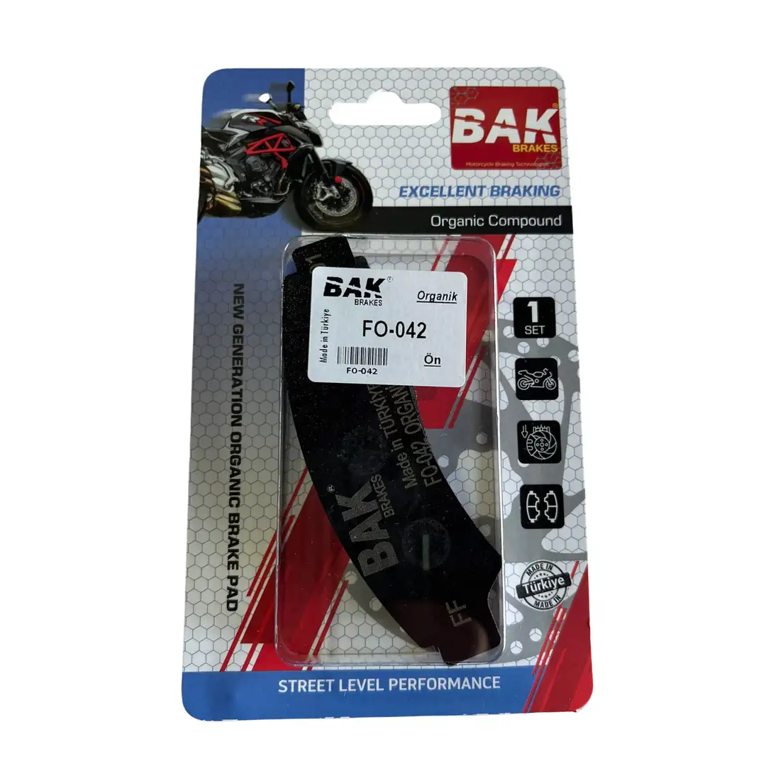 BAK BRAKES FO-042 Organik ATV Fren Balata Seti (ÖN)