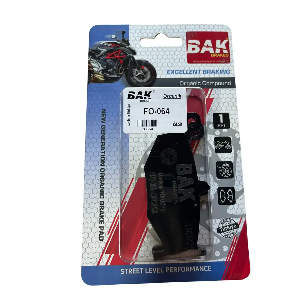 BAK BRAKES FO-064 Organik Fren Balata Seti (ARKA)