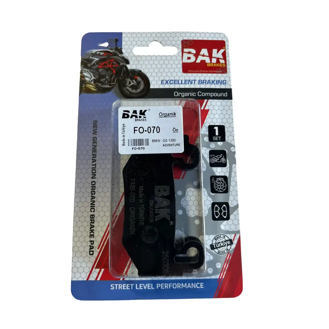 BAK BRAKES FO-070 Organik Fren Balata Seti (ÖN) BAK BRAKES FO-070 Organik Fren Balata Seti (ÖN)