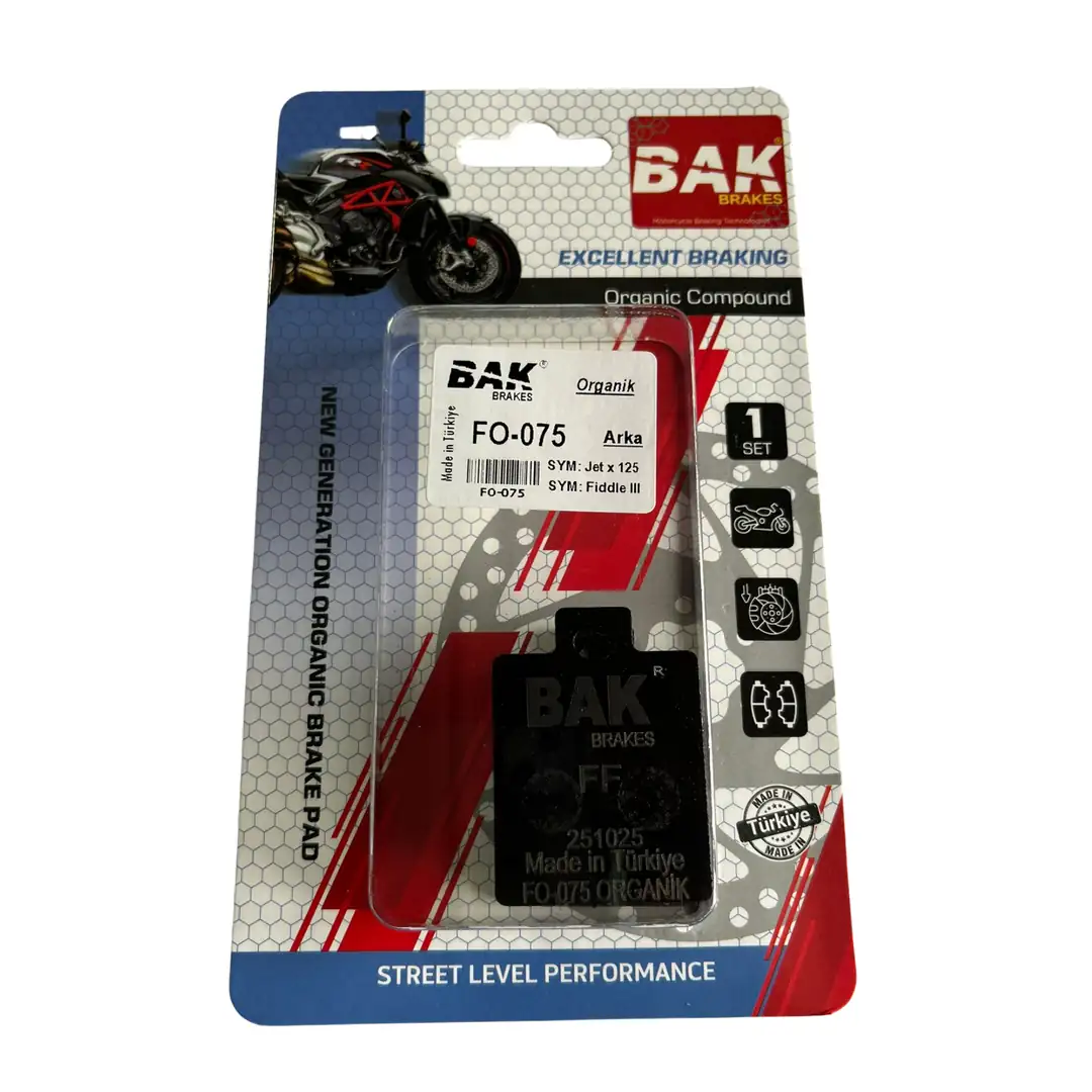 BAK BRAKES FO-075 Organik Fren Balata Seti (ARKA)