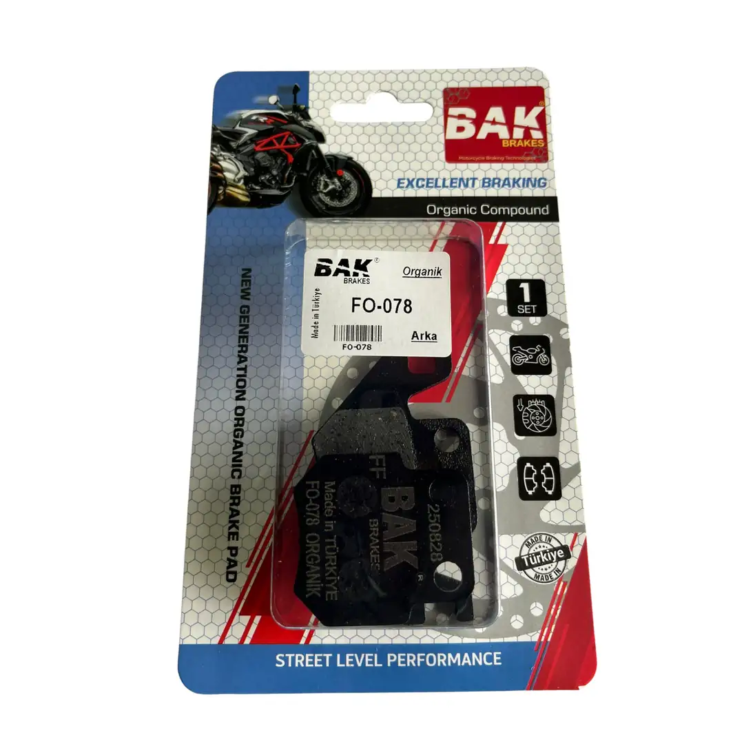 BAK BRAKES FO-078 Organik Fren Balata Seti (ARKA) BAK BRAKES FO-078 Organik Fren Balata Seti (ARKA)