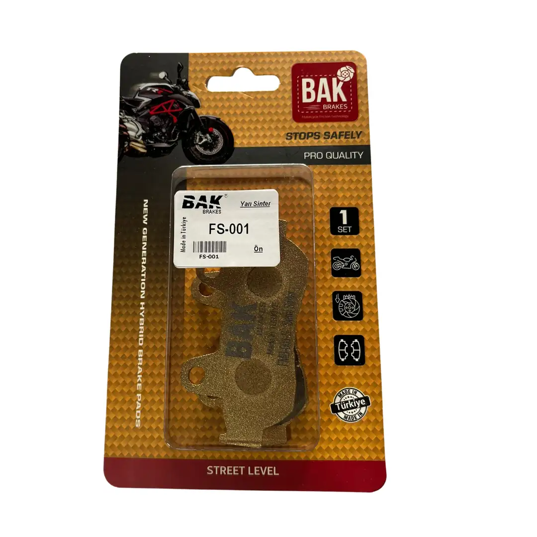 BAK BRAKES FS-001 Yarı Sinter Fren Balata Seti (ÖN)