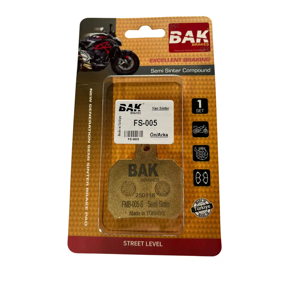 BAK BRAKES FS-005 Yarı Sinter Fren Balata Seti (ÖN ARKA)