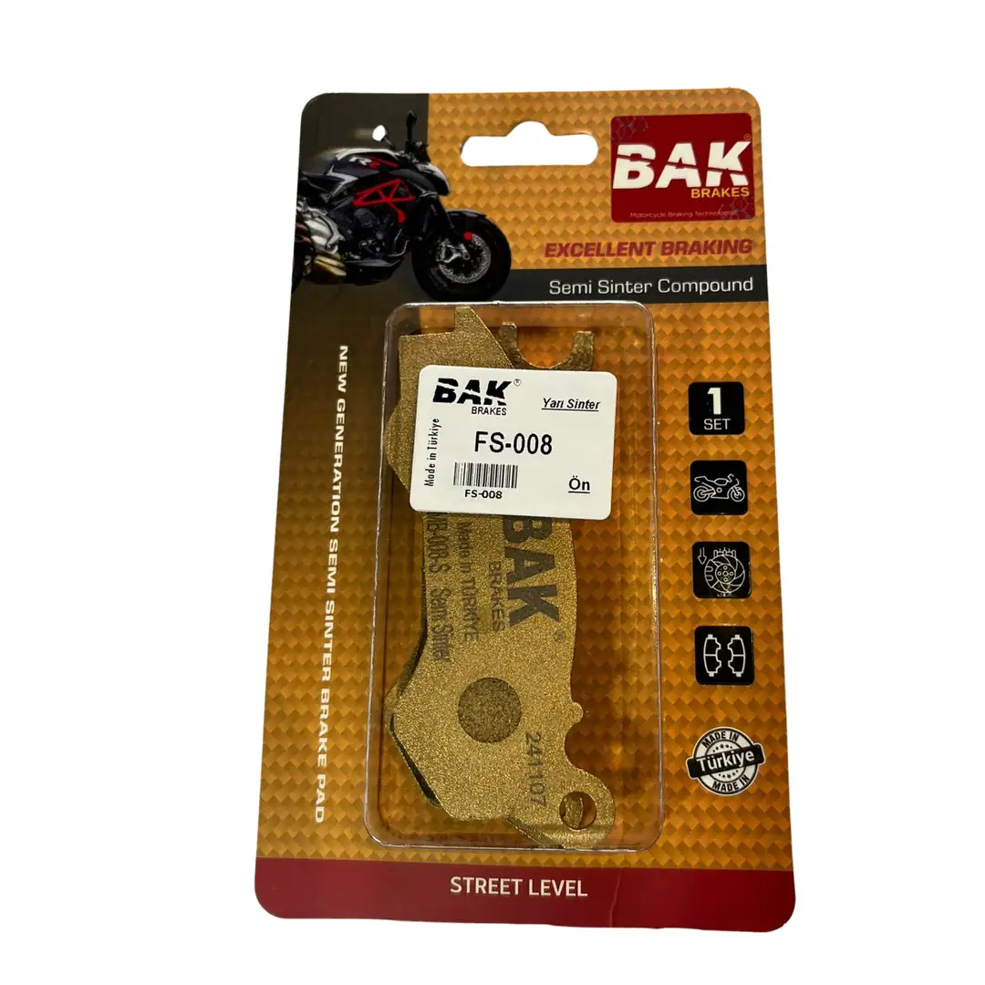 BAK BRAKES FS-008 Yarı Sinter Fren Balata Seti (ARKA)