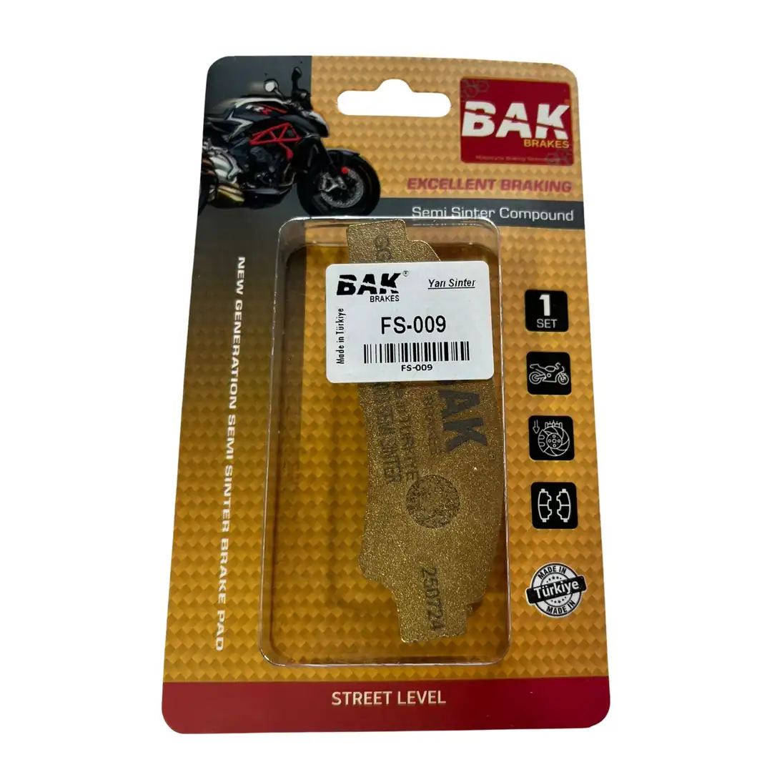 BAK BRAKES FS-009 Yarı Sinter ATV Fren Balata Seti (Ön Arka)