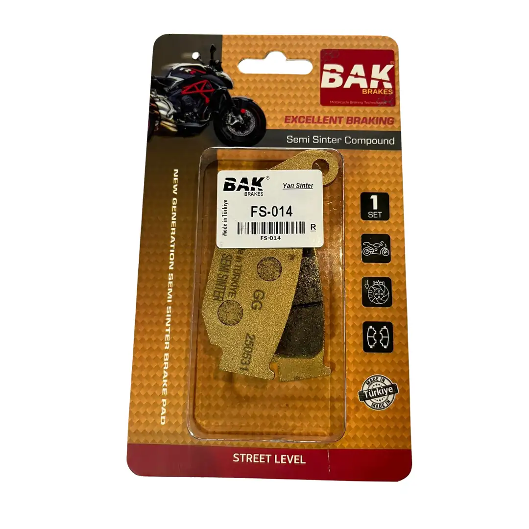 BAK BRAKES FS-014 Yarı Sinter Fren Balata Seti (ARKA)