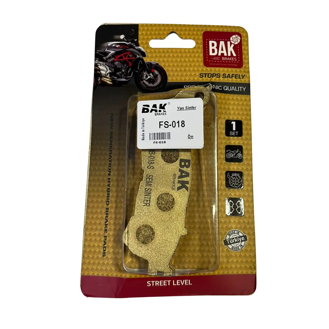 BAK BRAKES FS-018 Yarı Sinter Fren Balata Seti (ÖN)