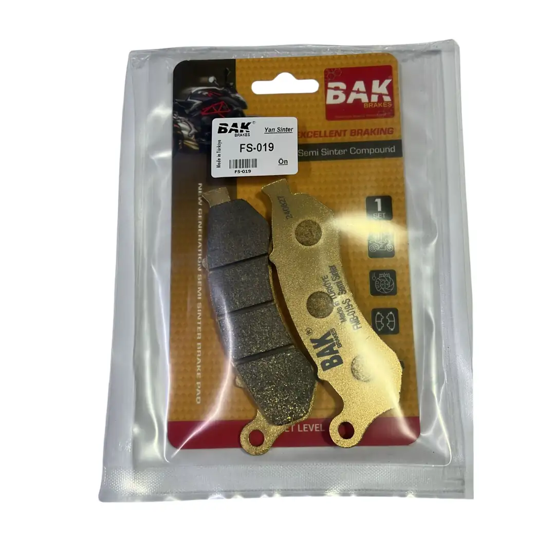 BAK BRAKES FS-019 Yarı Sinter Fren Balata Seti (ÖN)
