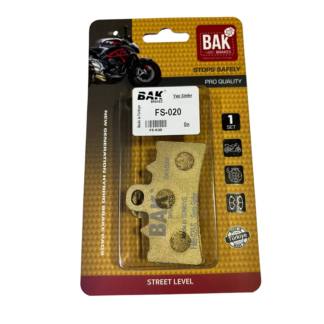 BAK BRAKES FS-020 Yarı Sinter Fren Balata Seti (ÖN)