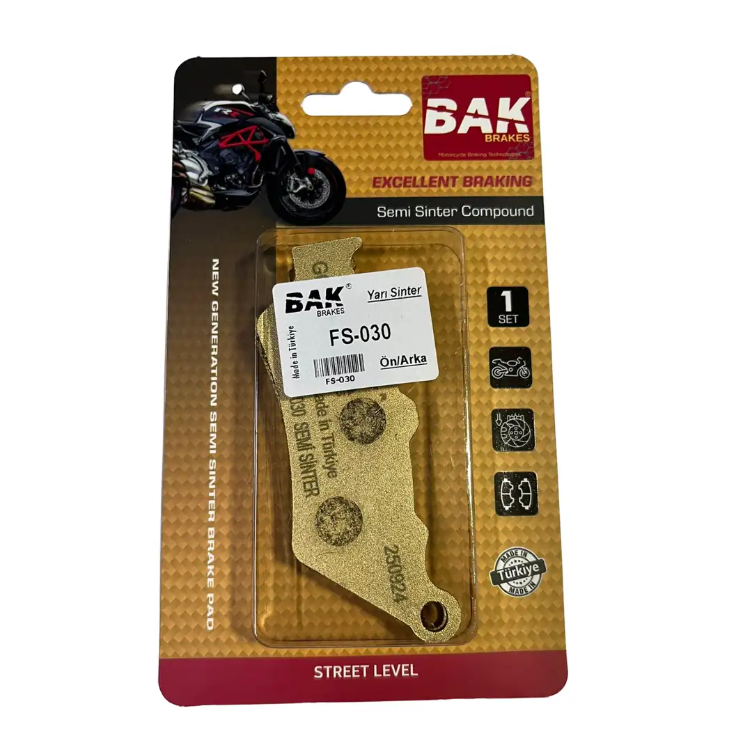 BAK BRAKES FS-030 Yarı Sinter Fren Balata Seti (ÖN ARKA)
