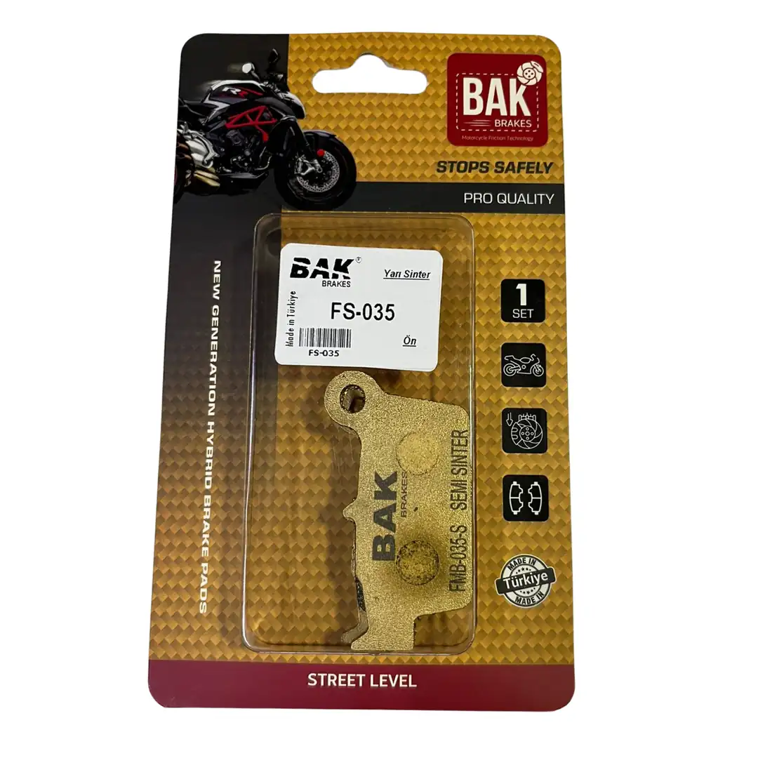 BAK BRAKES FS-035 Yarı Sinter Fren Balata Seti (ARKA)