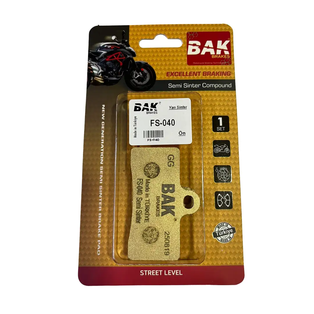 BAK BRAKES FS-040 Yarı Sinter Fren Balata Seti (ÖN)
