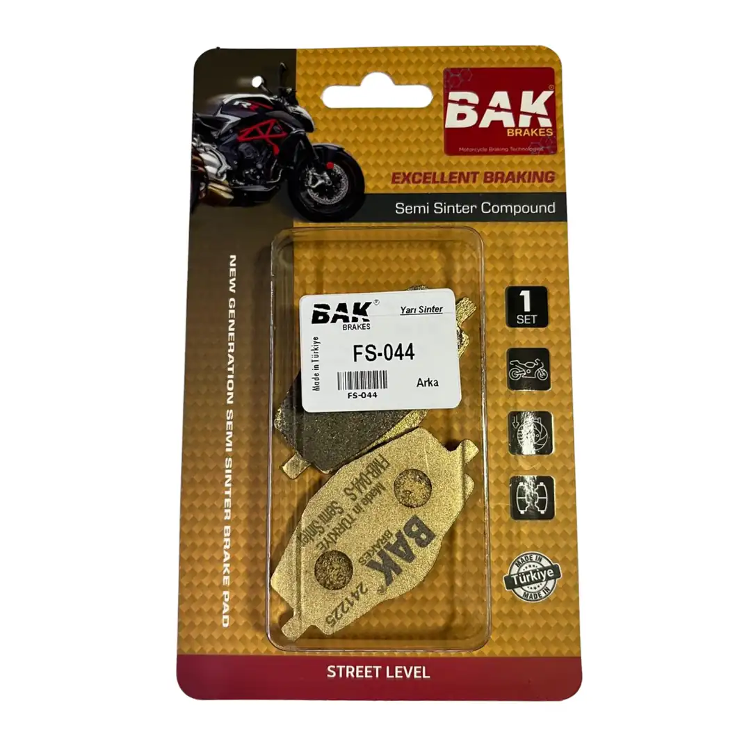 BAK BRAKES FS-044 Yarı Sinter Fren Balata Seti (ARKA)