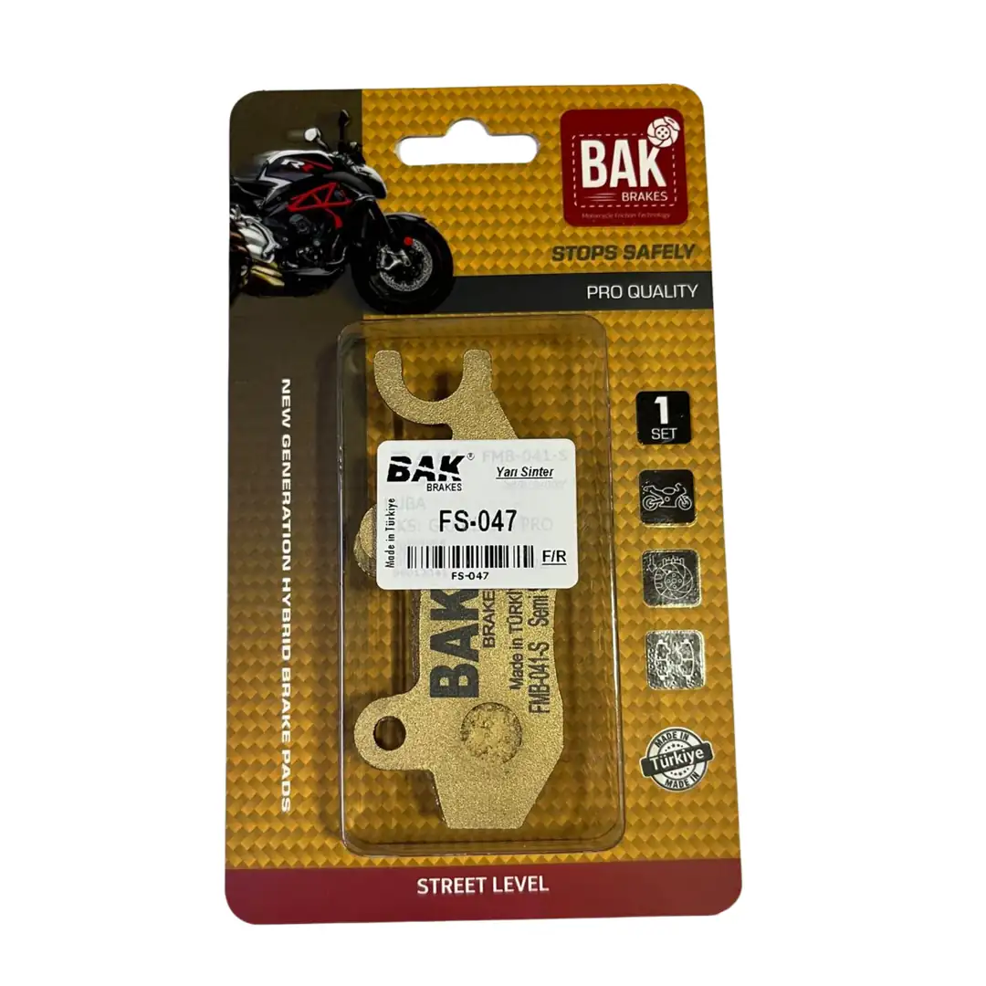 BAK BRAKES FS-047 Yarı Sinter Fren Balata Seti (ÖN)