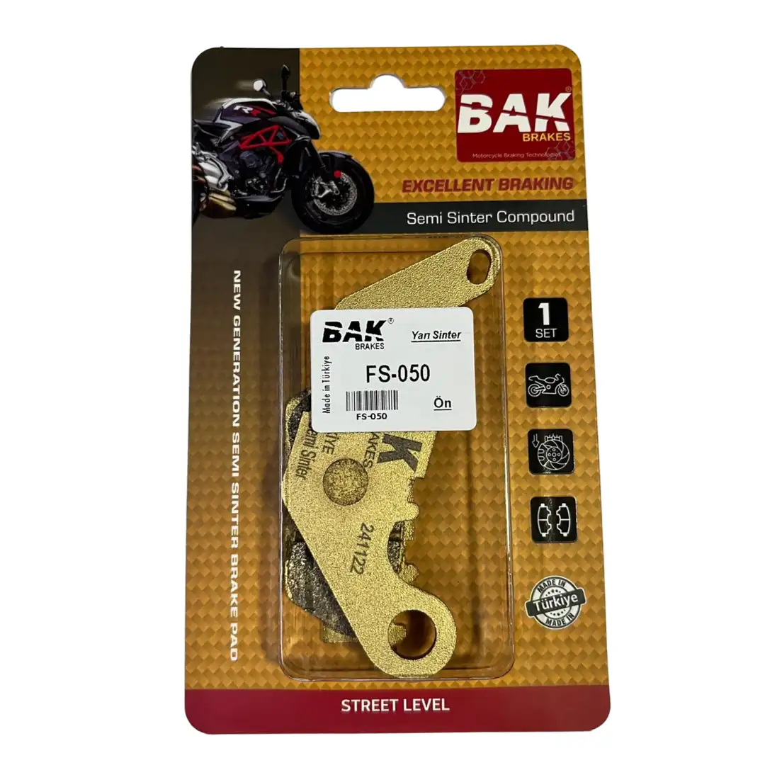 BAK BRAKES FS-050 Yarı Sinter Fren Balata Seti (ÖN)