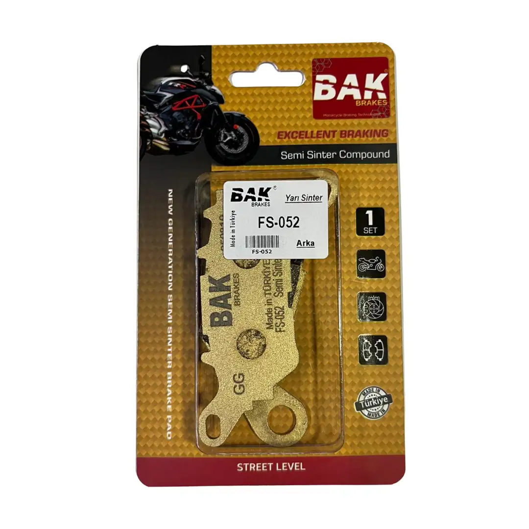 BAK BRAKES FS-052 Yarı Sinter Fren Balata Seti (ARKA)
