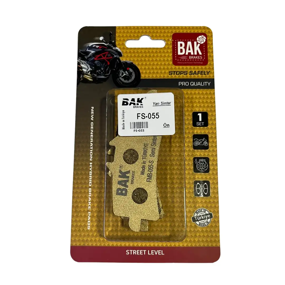 BAK BRAKES FS-055 Yarı Sinter Fren Balata Seti (ÖN)