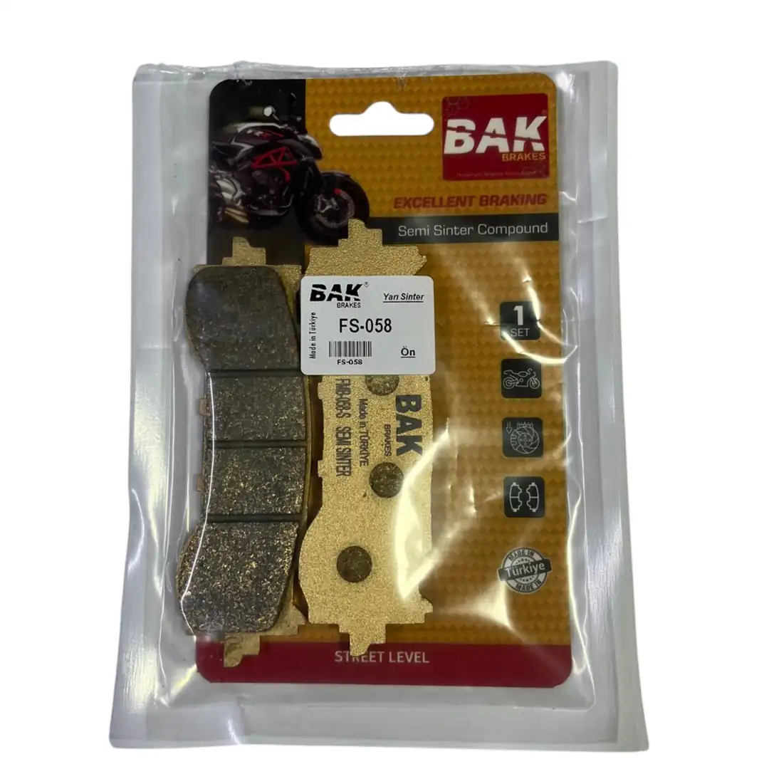 BAK BRAKES FS-058 Yarı Sinter Fren Balata Seti (ÖN)