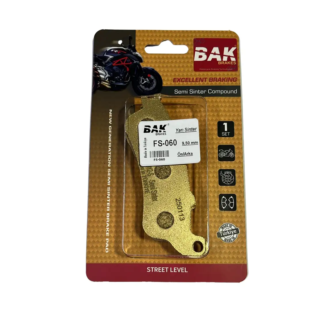 BAK BRAKES FS-060 Yarı Sinter Fren Balata Seti (ARKA)