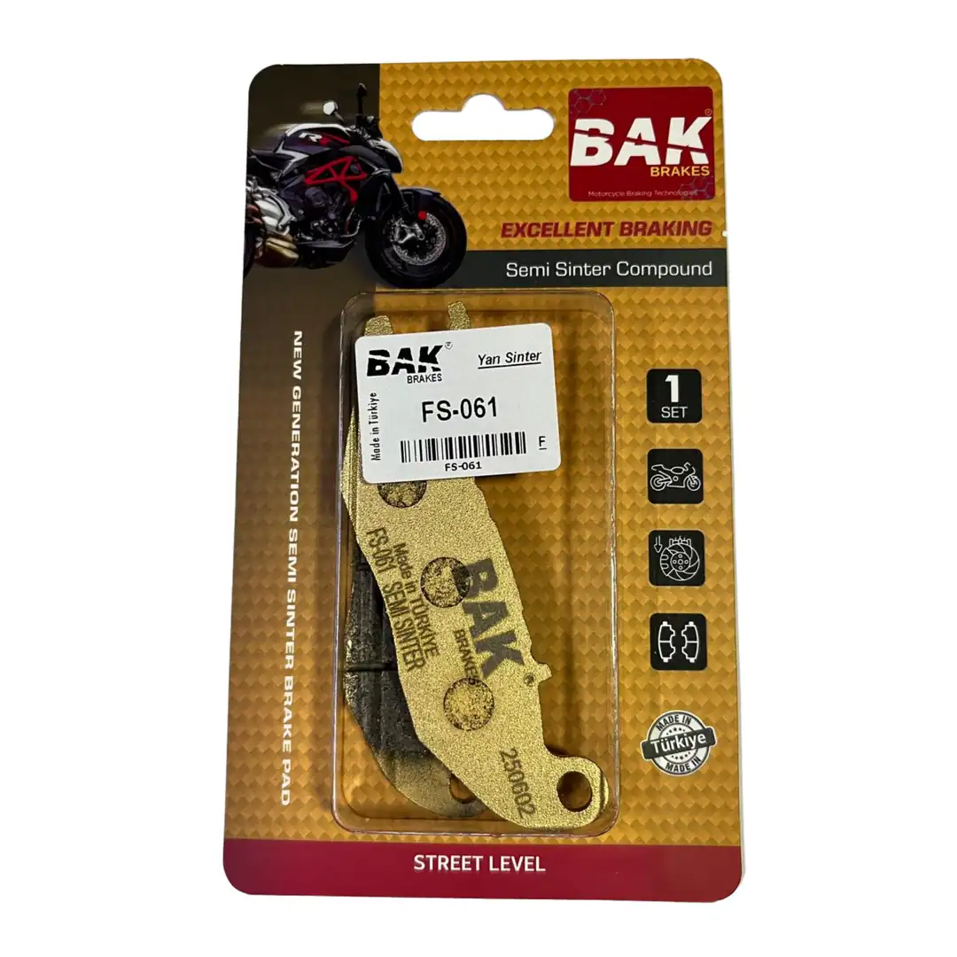 BAK BRAKES FS-061 Yarı Sinter Fren Balata Seti(ÖN)