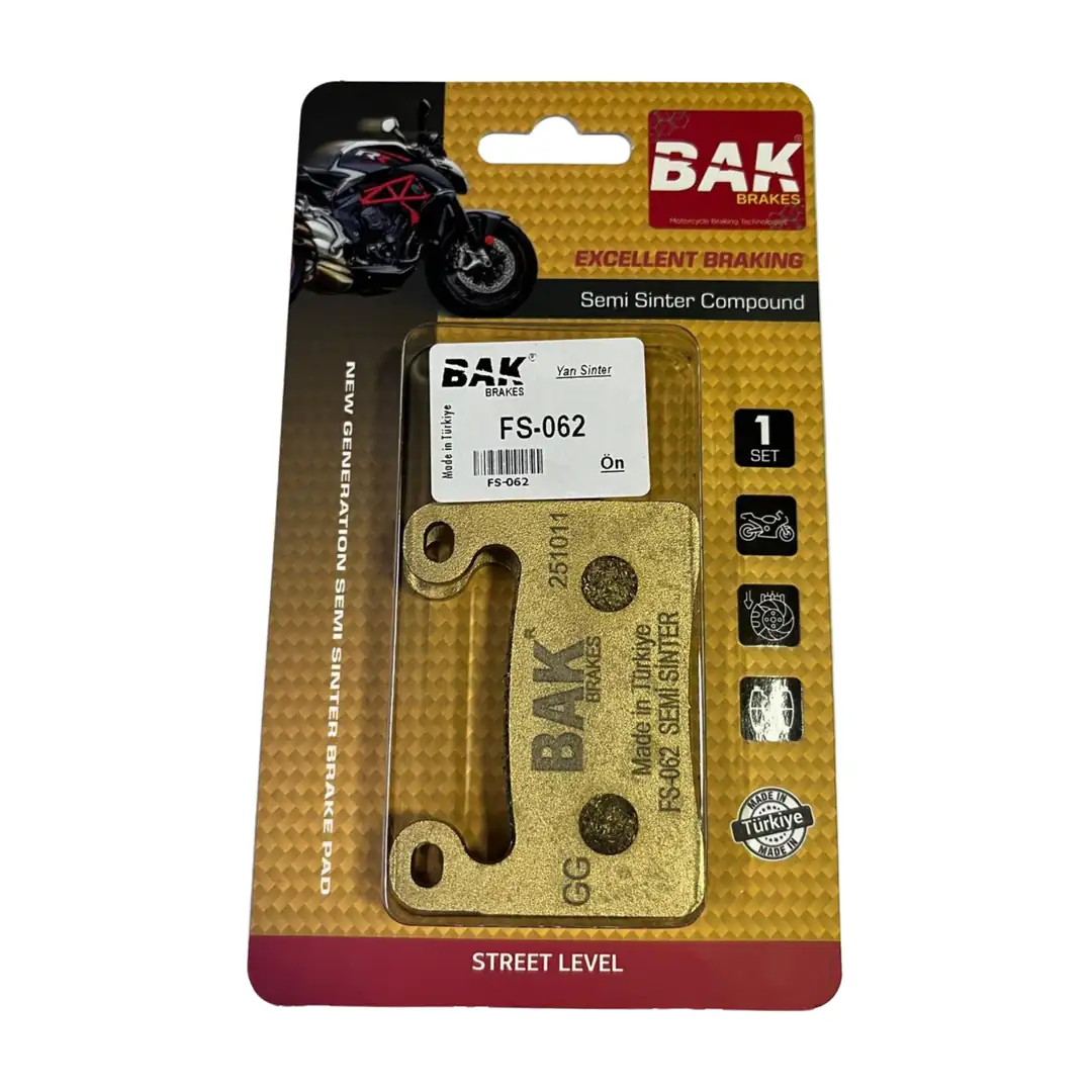 BAK BRAKES FS-062 Yarı Sinter Fren Balata Seti (ÖN)