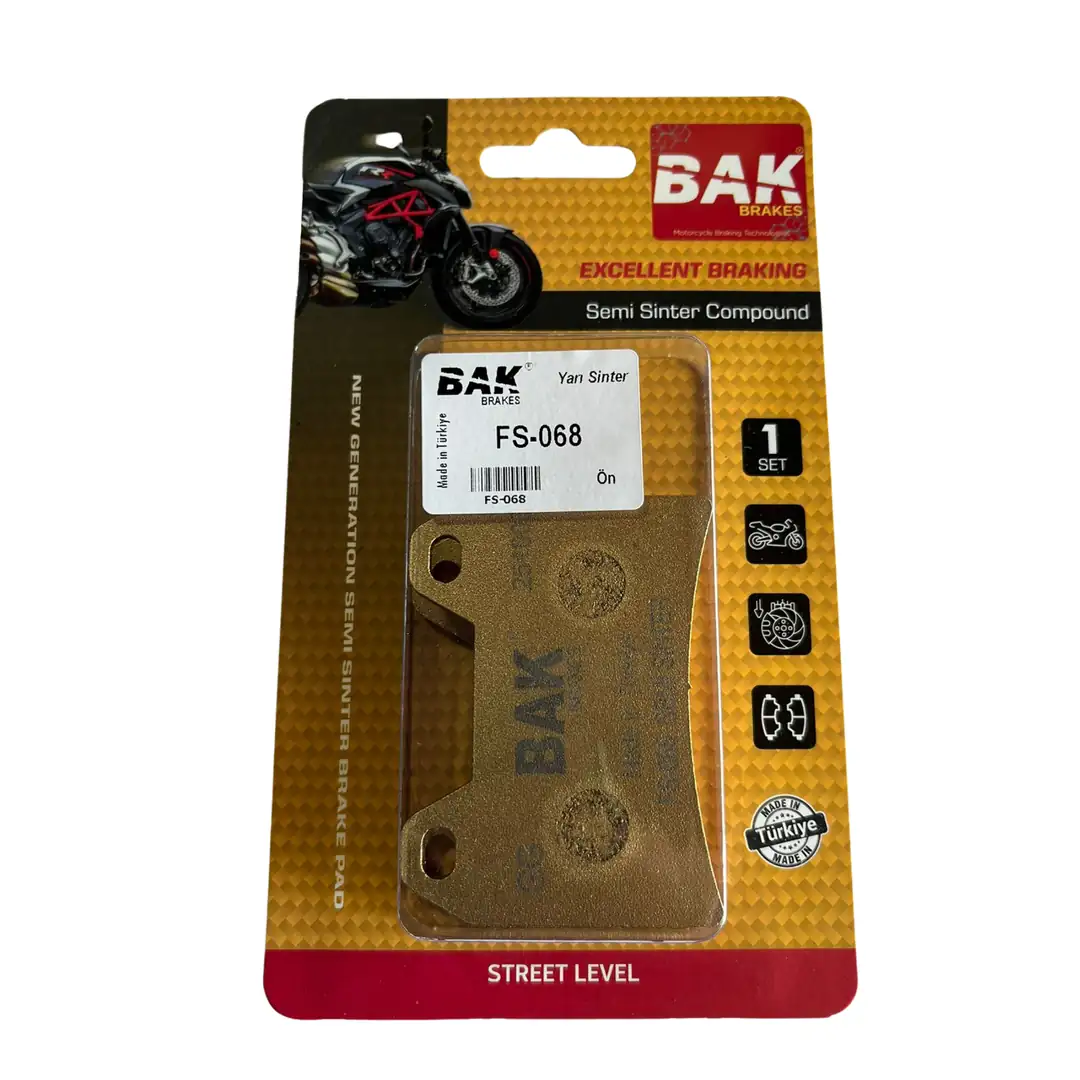 BAK BRAKES FS-068 Yarı Sinter Fren Balata Seti (ÖN)