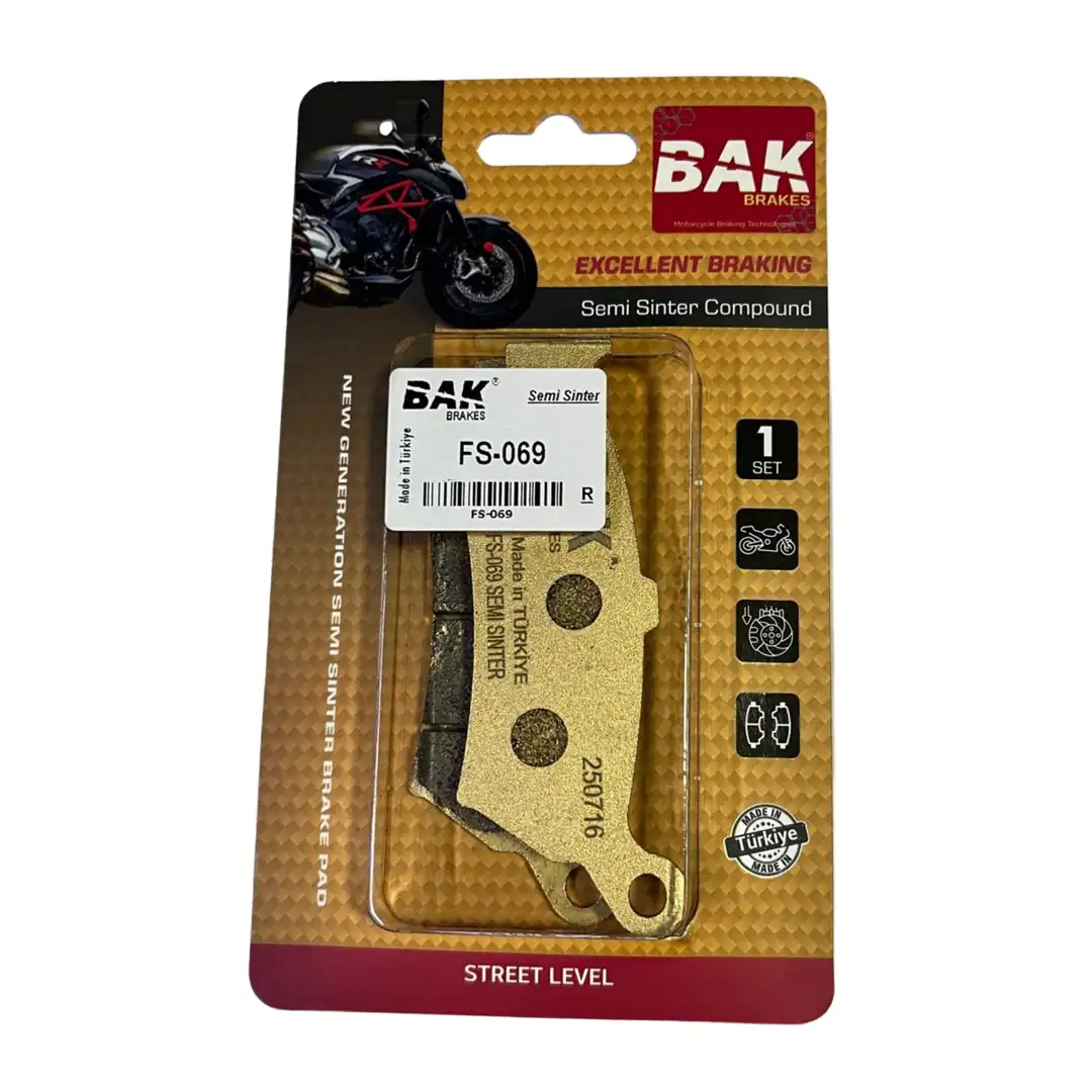 BAK BRAKES FS-069 Yarı Sinter Fren Balata Seti (ARKA)