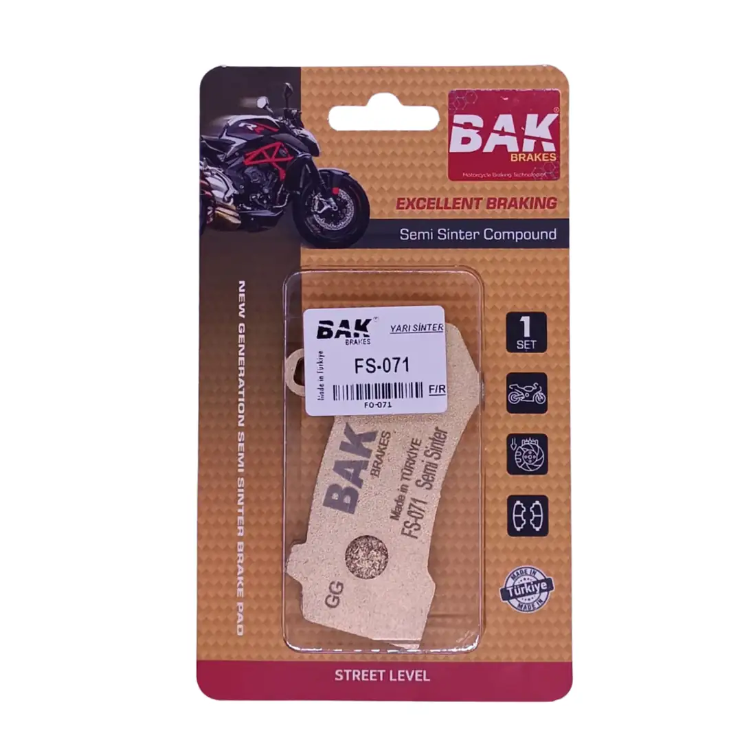 BAK BRAKES FS-071 Yarı Sinter Fren Balata Seti (ÖN ARKA)