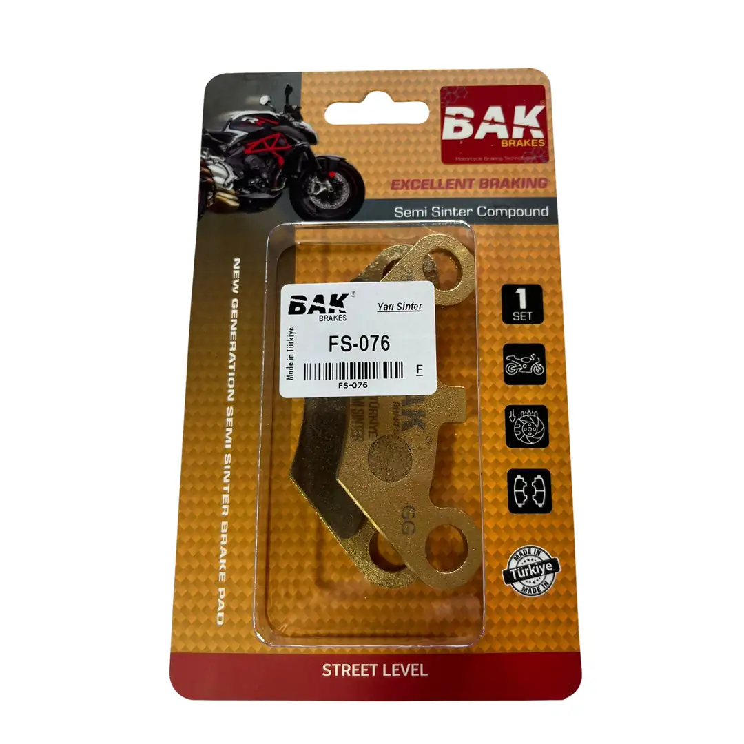 BAK BRAKES FS-076 Yarı Sinter ATV Fren Balata Seti (ÖN ARKA)