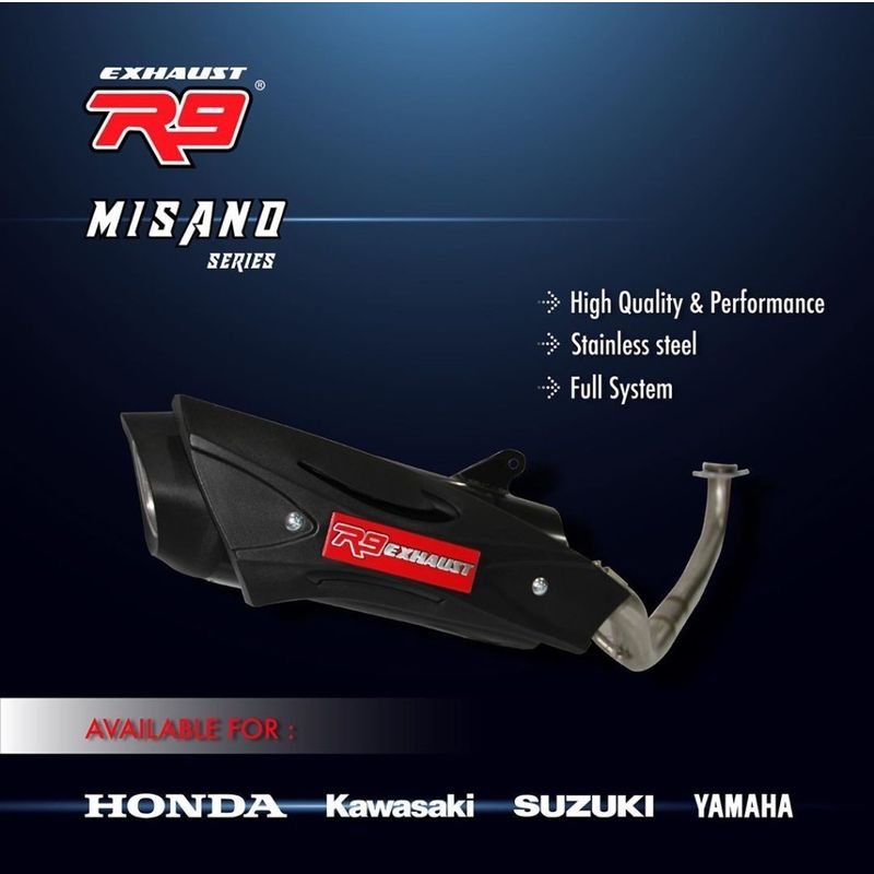 R9 Exhaust Misano Siyah Tam Egzoz Sistemi - görsel 4